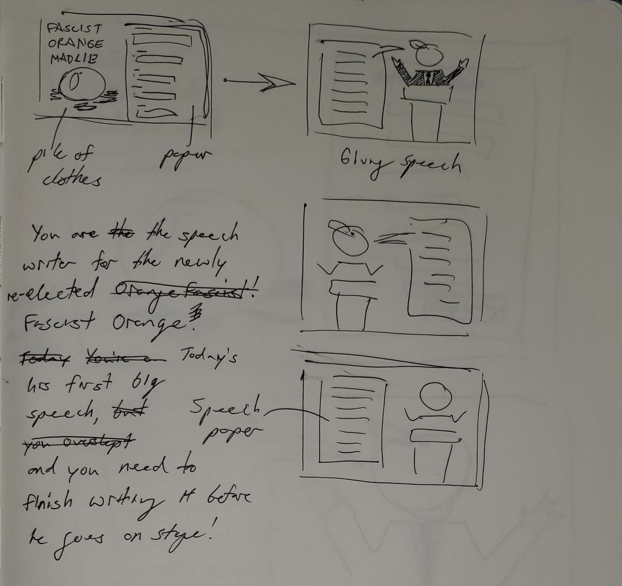 Madlibs design sketch 2